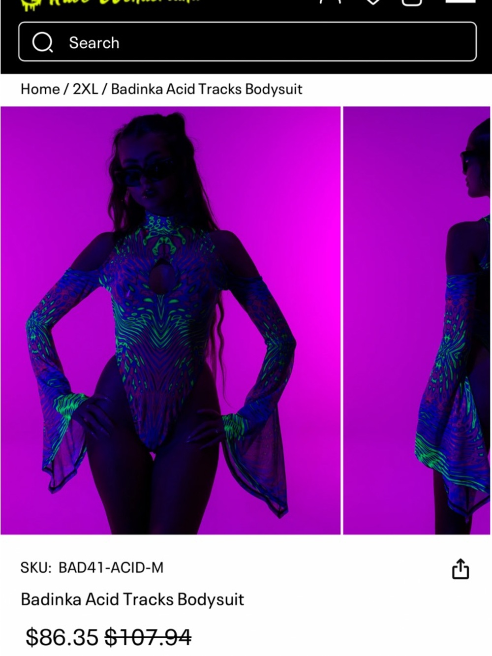 BADINKA Acid Tracks Bodysuit - Picture 4 of 10